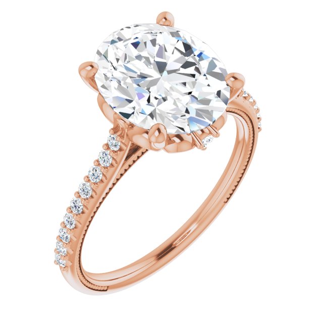Oval Engagement Ring Mounting