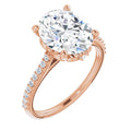 Oval Engagement Ring Mounting