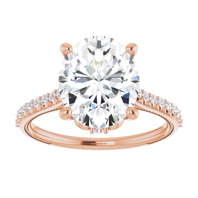 Oval Engagement Ring Mounting
