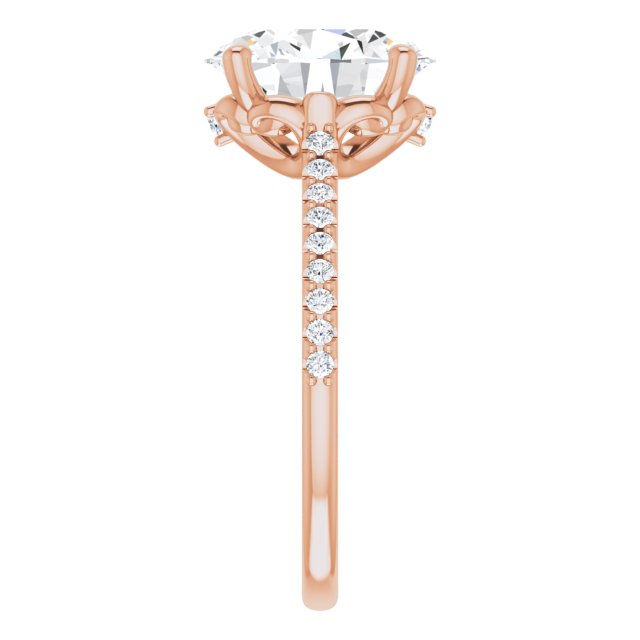 Oval Engagement Ring Mounting