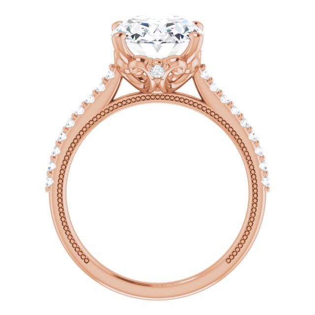 Oval Engagement Ring Mounting