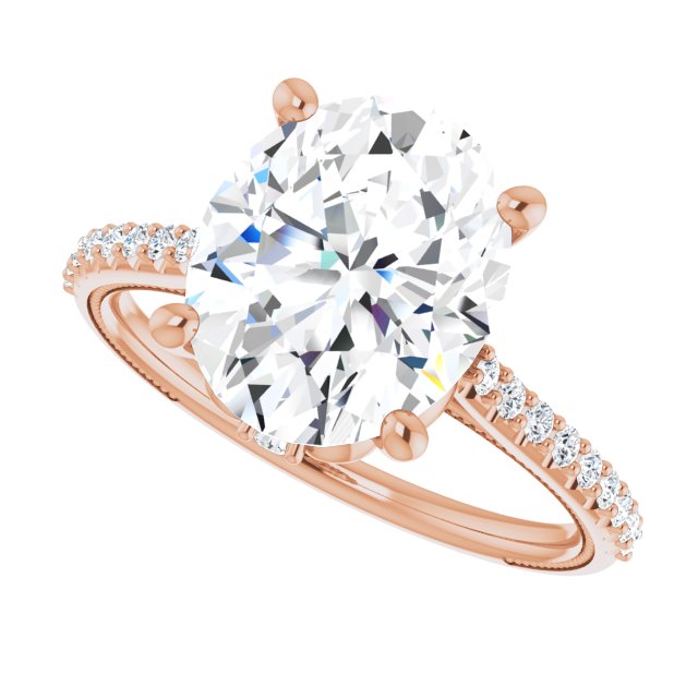 Oval Engagement Ring Mounting