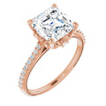 Asscher Engagement Ring Mounting
