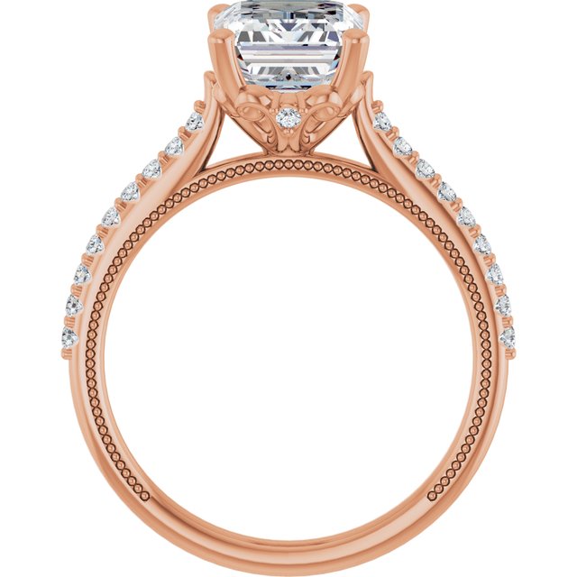 Emerald Engagement Ring Mounting