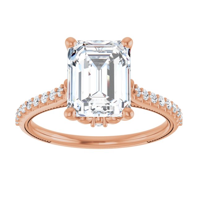 Emerald Engagement Ring Mounting