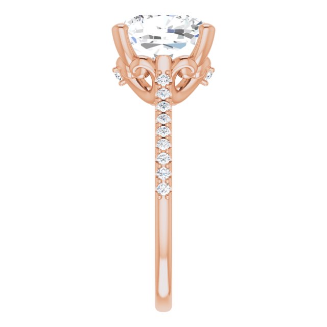 Cushion Engagement Ring Mounting