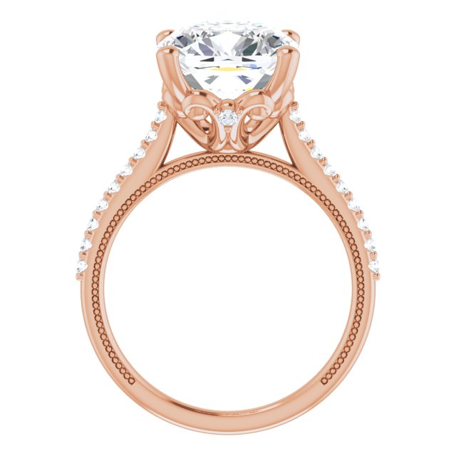 Cushion Engagement Ring Mounting