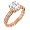 Round Engagement Ring Mounting
