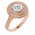 Round Engagement Ring Mounting