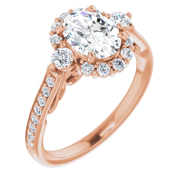 Oval Engagement Ring Mounting