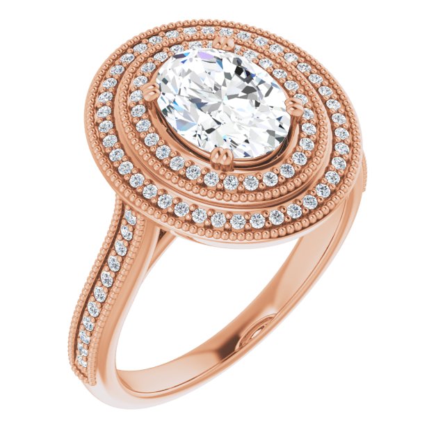 Oval Engagement Ring Mounting