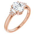 Oval Engagement Ring Mounting