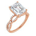 Emerald Engagement Ring Mounting
