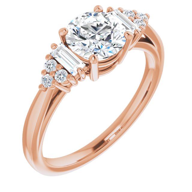 Round Engagement Ring Mounting