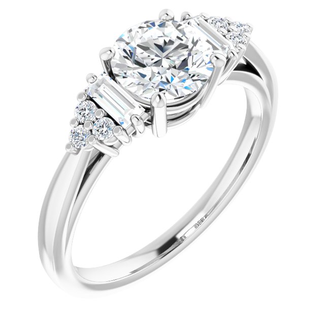 Round Engagement Ring Mounting