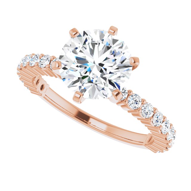 Round Engagement Ring Mounting