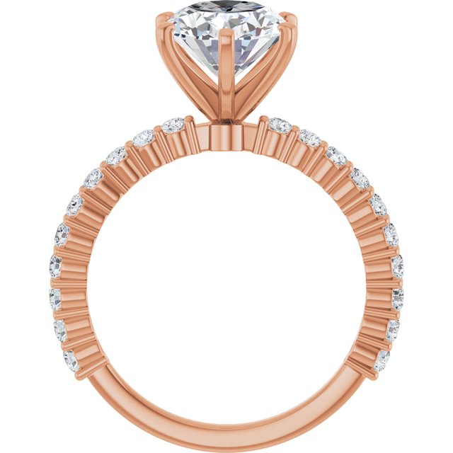 Oval Engagement Ring Mounting