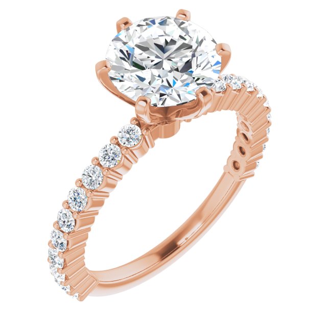Round Engagement Ring Mounting
