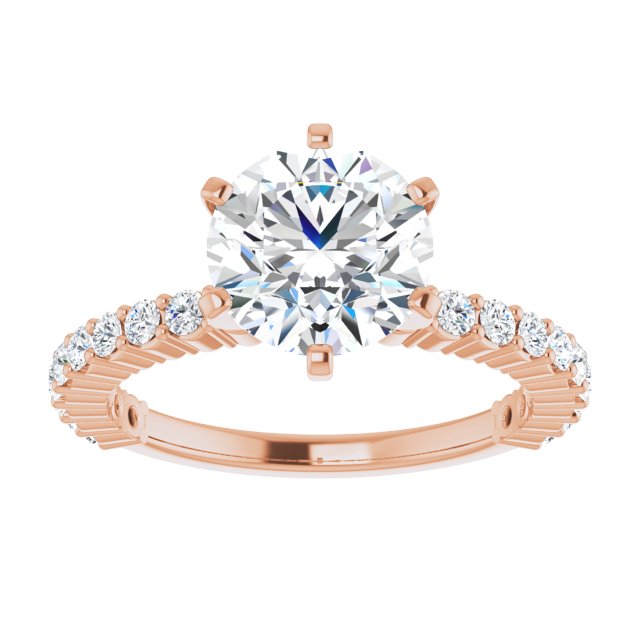 Round Engagement Ring Mounting