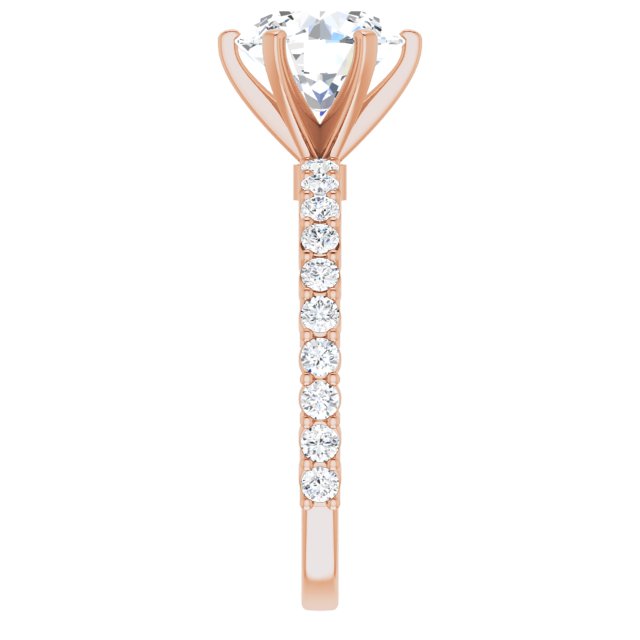 Round Engagement Ring Mounting