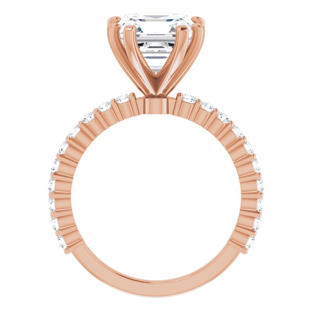 Asscher Engagement Ring Mounting