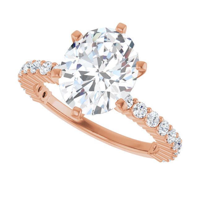 Oval Engagement Ring Mounting