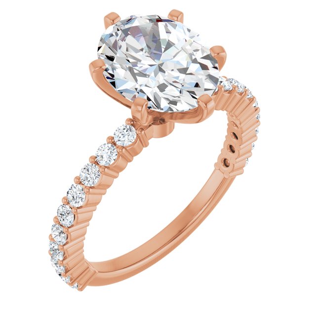 Oval Engagement Ring Mounting