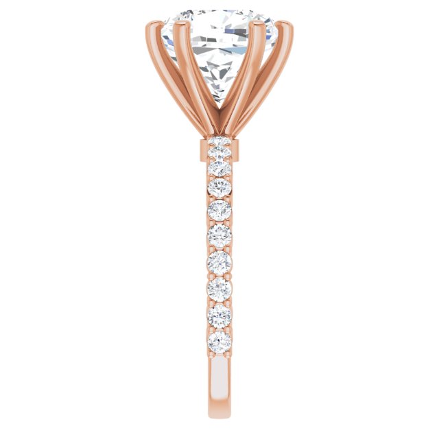 Cushion Engagement Ring Mounting