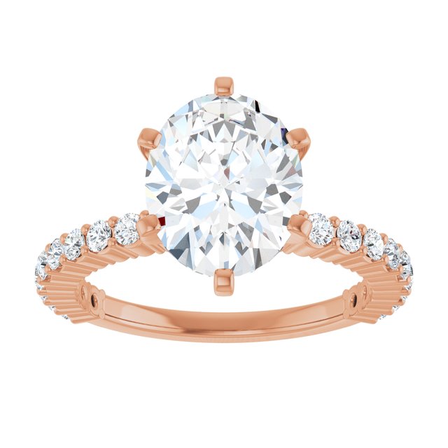 Oval Engagement Ring Mounting