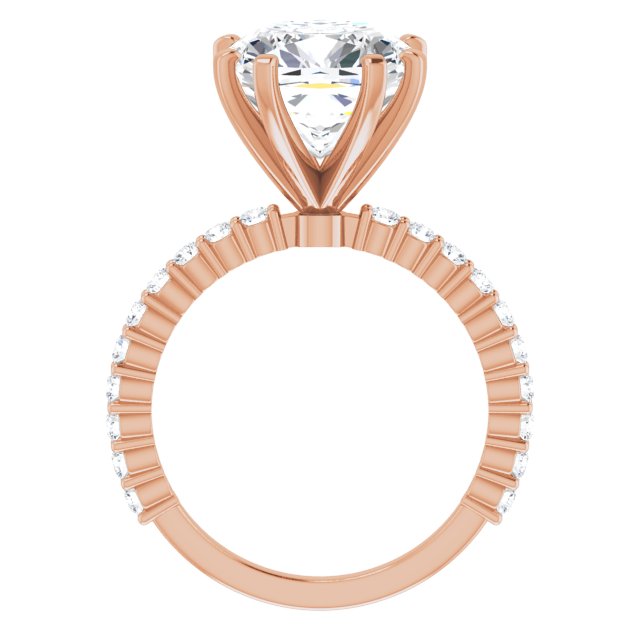 Cushion Engagement Ring Mounting
