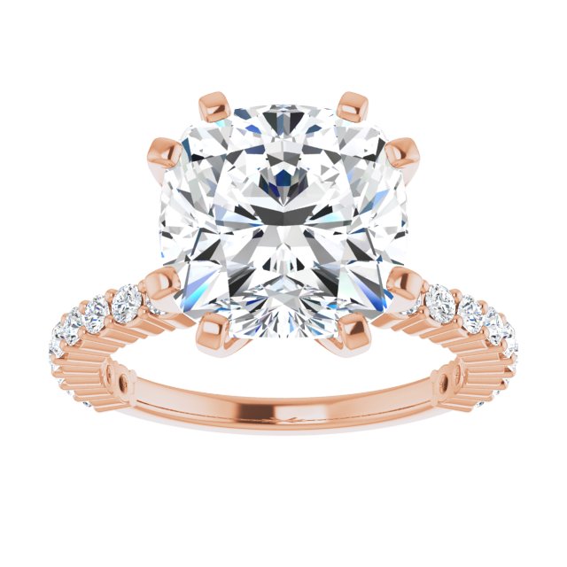 Cushion Engagement Ring Mounting