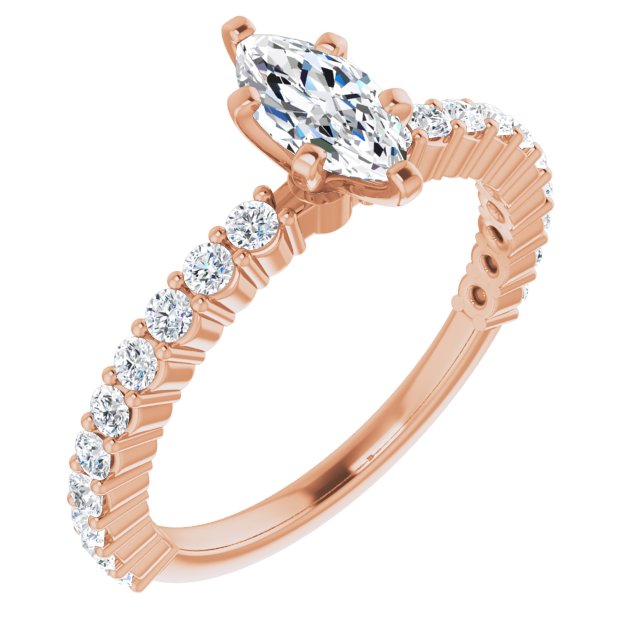 Marquise Engagement Ring Mounting