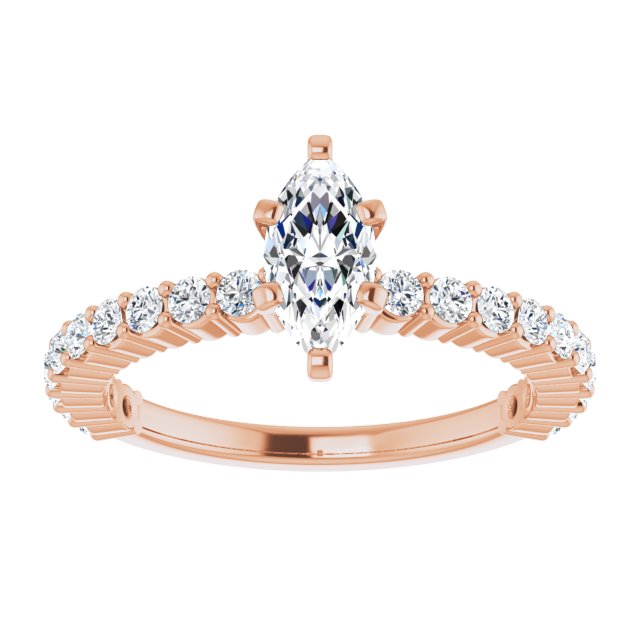 Marquise Engagement Ring Mounting