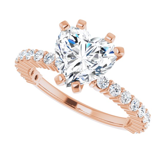 Heart Engagement Ring Mounting