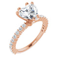 Heart Engagement Ring Mounting