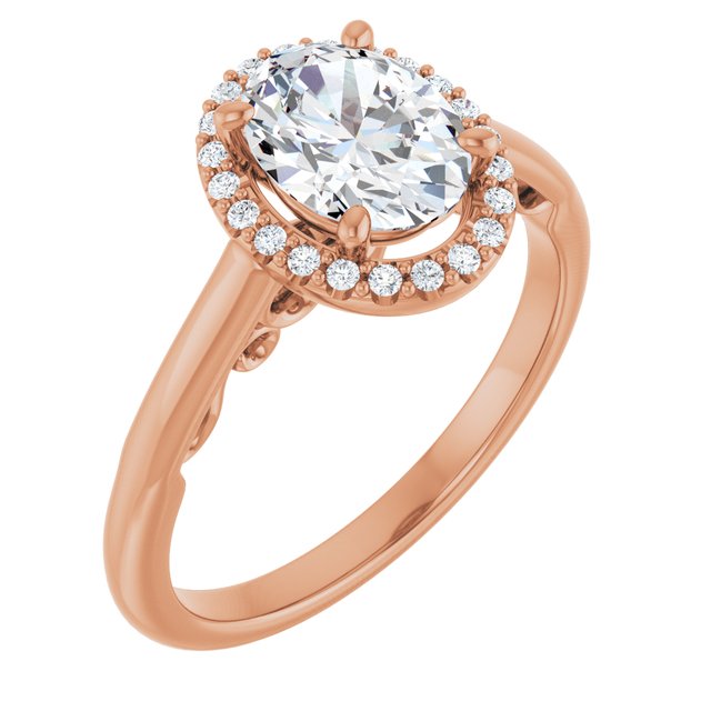 Oval Engagement Ring Mounting