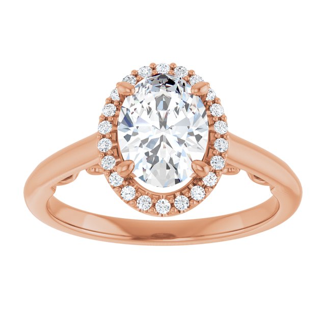 Oval Engagement Ring Mounting