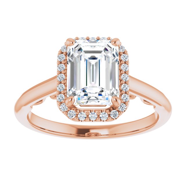 Emerald Engagement Ring Mounting
