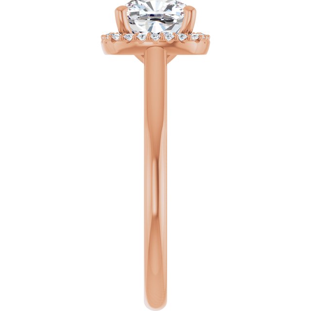Cushion Engagement Ring Mounting