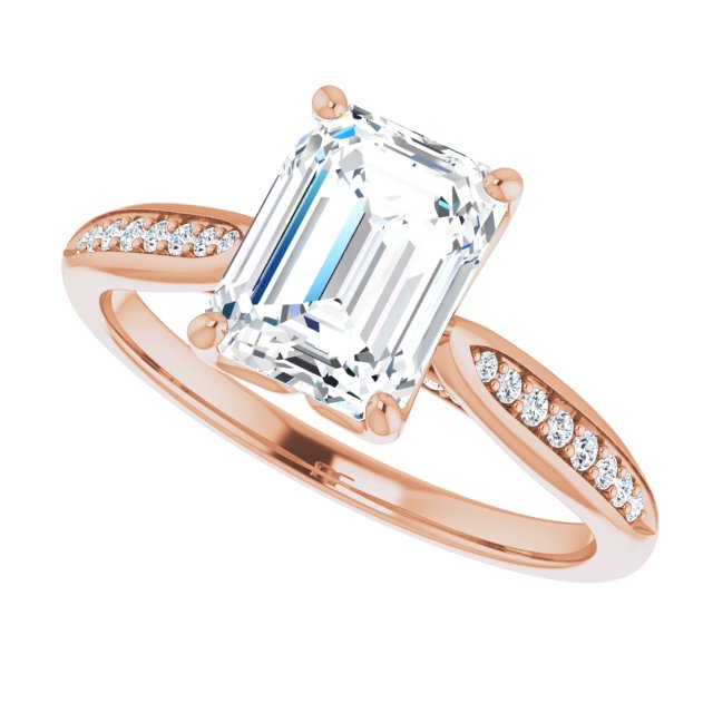 Emerald Engagement Ring Mounting