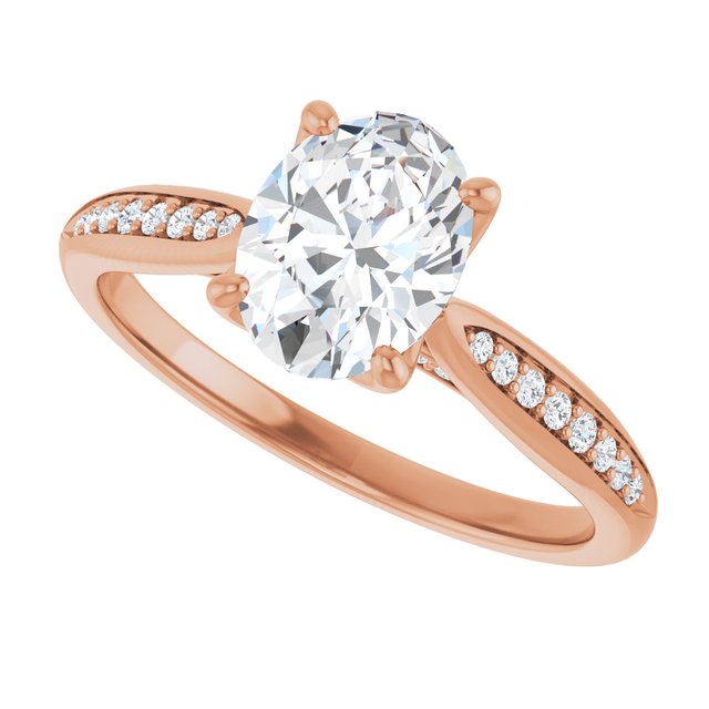 Oval Engagement Ring Mounting