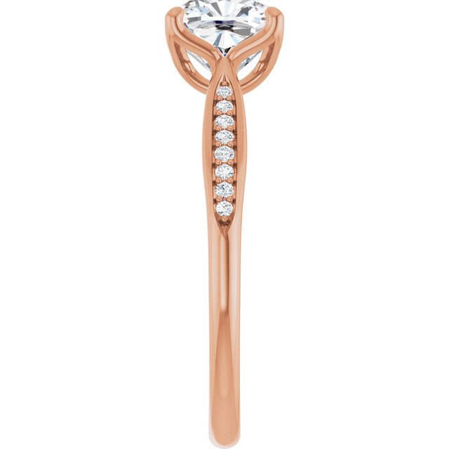 Cushion Engagement Ring Mounting