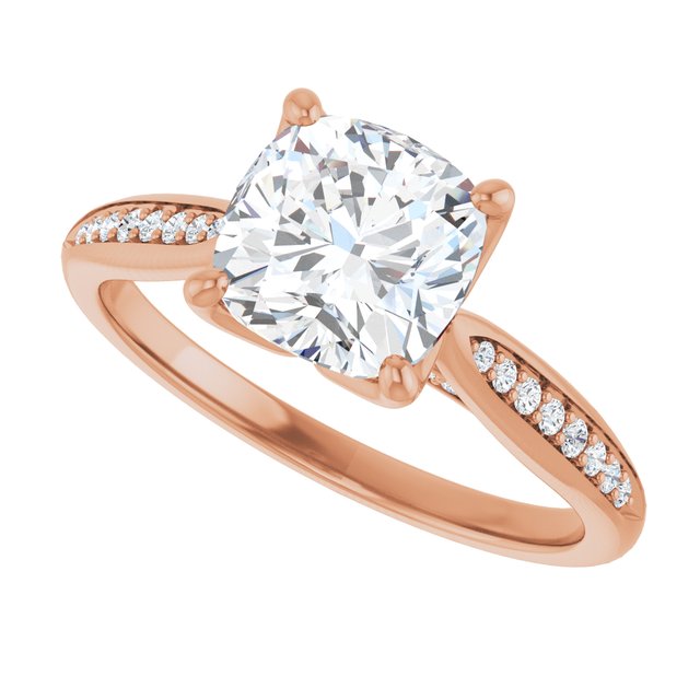 Cushion Engagement Ring Mounting