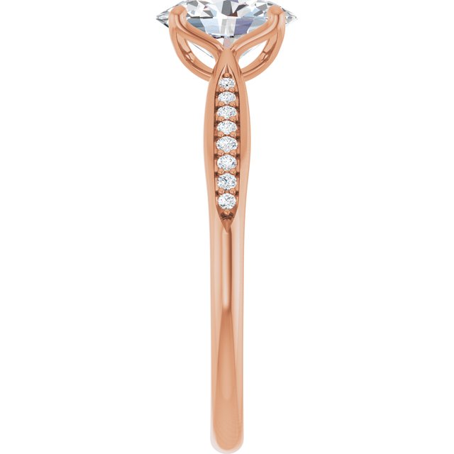 Oval Engagement Ring Mounting