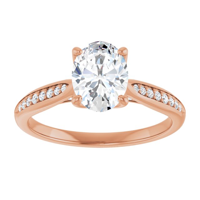 Oval Engagement Ring Mounting