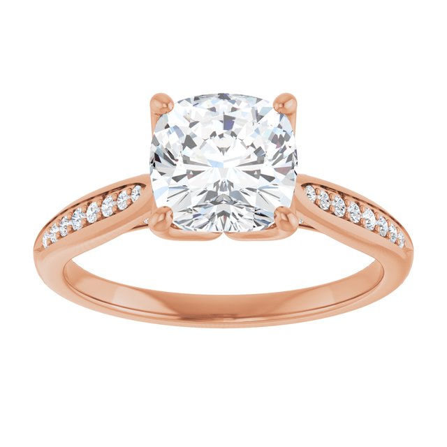 Cushion Engagement Ring Mounting