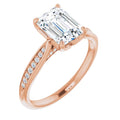 Emerald Engagement Ring Mounting