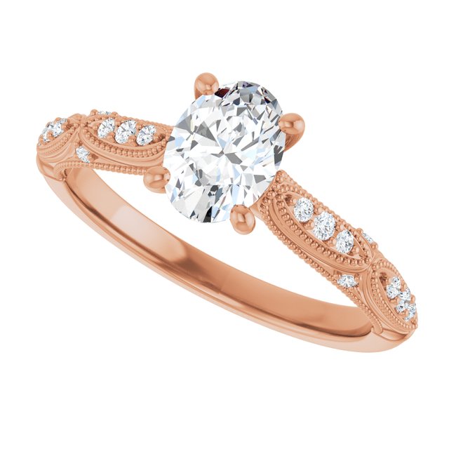Oval Engagement Ring Mounting