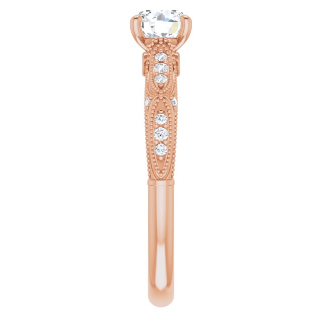 Round Engagement Ring Mounting