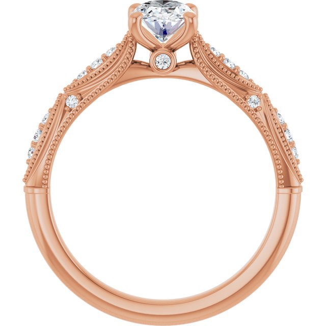 Oval Engagement Ring Mounting